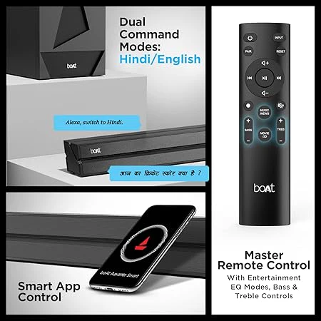 boAt Aavante Bar Opera | 70W 2.0 Channel Bluetooth Soundbar, Entertainment EQ Modes, USB, AUX, or HDMI(ARC) - Image 3
