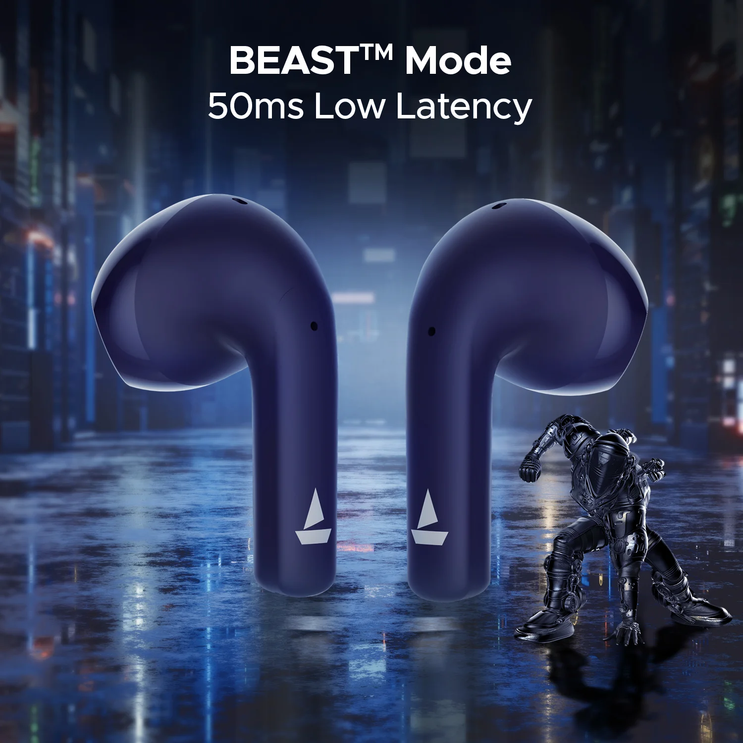 boAt Airdopes 125 | Wireless Earbuds with 50 Hours Playback, BEAST™ Mode, Bluetooth v5.3, ENx™ Technology - Image 10