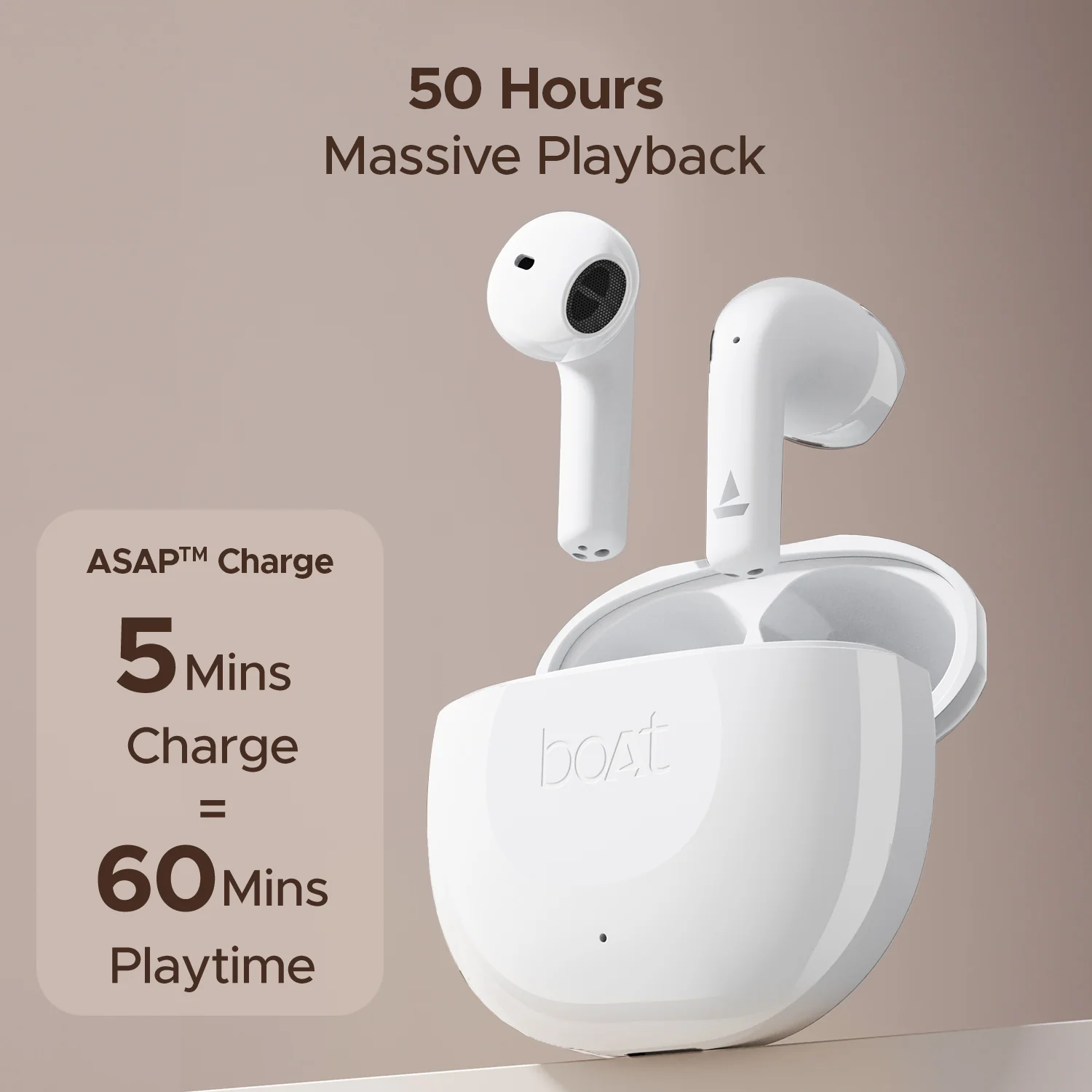 boAt Airdopes 125 | Wireless Earbuds with 50 Hours Playback, BEAST™ Mode, Bluetooth v5.3, ENx™ Technology - Image 4