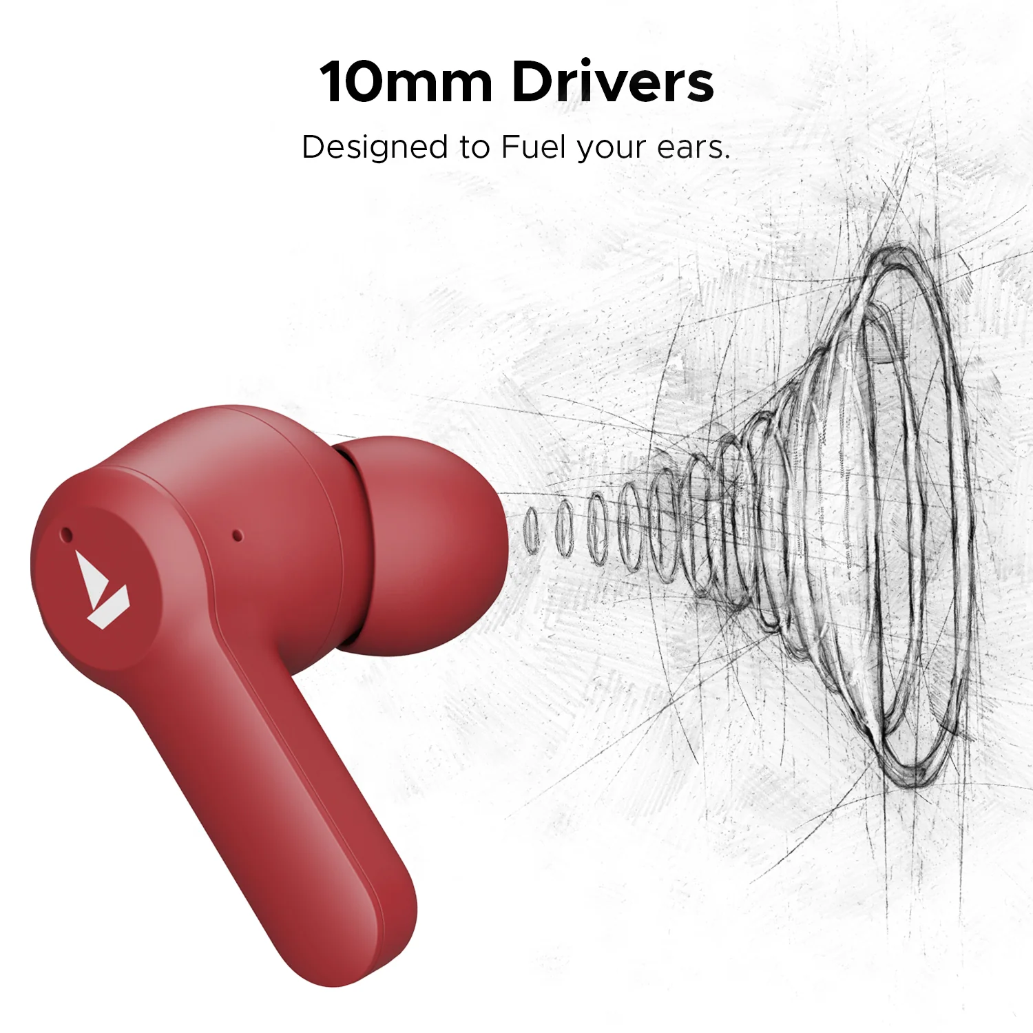 boAt Airdopes Fuel | Premium Wireless Earbuds with 10mm Drivers, 50 Hours Long Playback, BEAST™ Mode, ENx™ Technology - Image 4