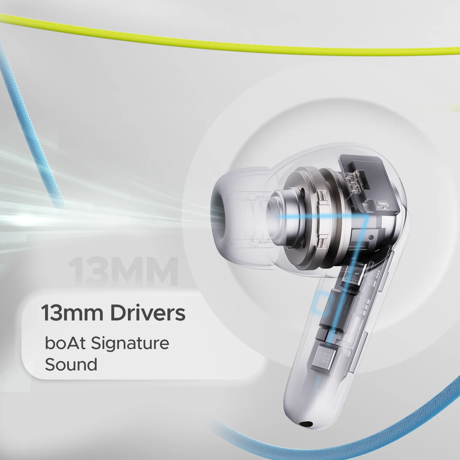 boAt Airdopes Kick | Wireless Earbuds with 75 Hours Long Playback, 13mm Drivers, BEAST™ Mode, Quad Mics With ENx™ Technology - Image 13