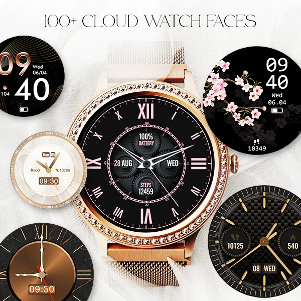 boAt Enigma R32 | Women Smartwatch with 1.32" (3.35cm) Round TFT Display, BT Calling, Luxurious Metal Body, 100+ Watch Faces - Image 12