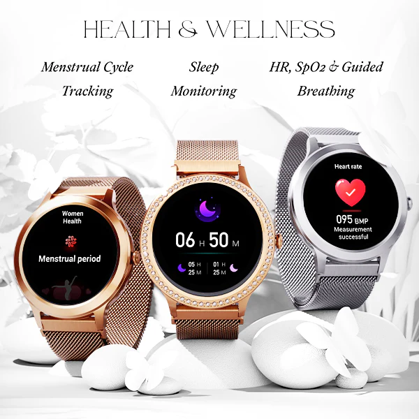 boAt Enigma R32 | Women Smartwatch with 1.32" (3.35cm) Round TFT Display, BT Calling, Luxurious Metal Body, 100+ Watch Faces - Image 16