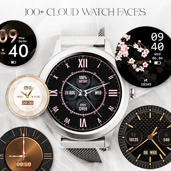 boAt Enigma R32 | Women Smartwatch with 1.32" (3.35cm) Round TFT Display, BT Calling, Luxurious Metal Body, 100+ Watch Faces - Image 17
