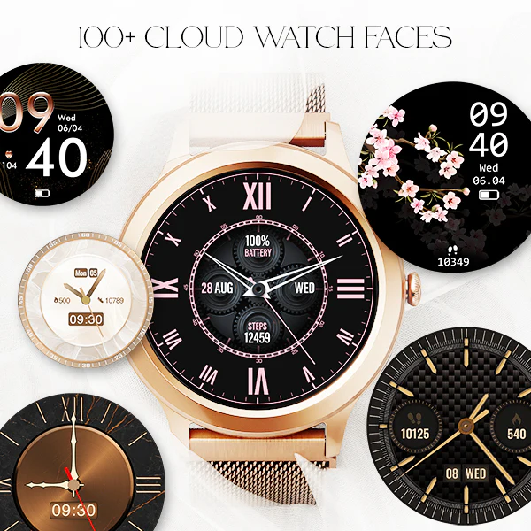boAt Enigma R32 | Women Smartwatch with 1.32" (3.35cm) Round TFT Display, BT Calling, Luxurious Metal Body, 100+ Watch Faces - Image 7
