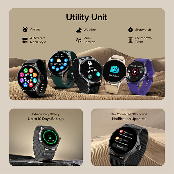 boAt Lunar Mirage | Smartwatch with 1.52" (3.86cm) Round HD Display, BT Calling, 100+ Sports Modes, Functional Crown - Image 10