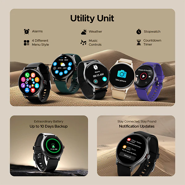 boAt Lunar Mirage | Smartwatch with 1.52" (3.86cm) Round HD Display, BT Calling, 100+ Sports Modes, Functional Crown - Image 17