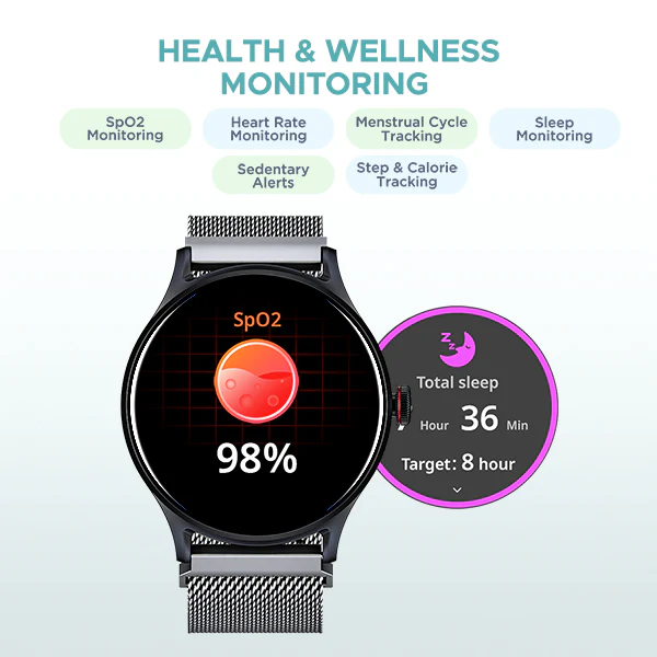 boAt Lunar Vista | Smartwatch with 1.52" (3.86cm) Vivid Round Display, BT Calling,  100+ Sports Modes, AI Voice Assistant - Image 13
