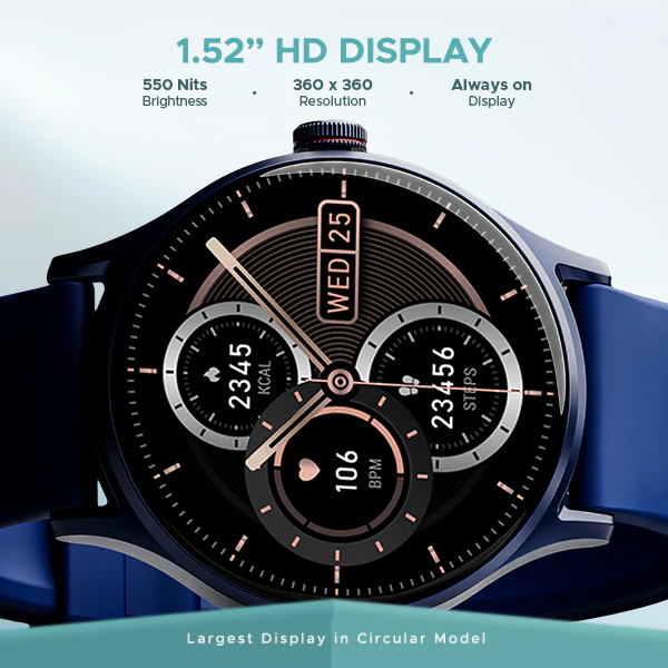 boAt Lunar Vista | Smartwatch with 1.52" (3.86cm) Vivid Round Display, BT Calling,  100+ Sports Modes, AI Voice Assistant - Image 18