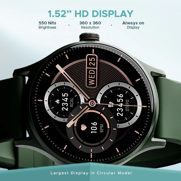 boAt Lunar Vista | Smartwatch with 1.52" (3.86cm) Vivid Round Display, BT Calling,  100+ Sports Modes, AI Voice Assistant - Image 22