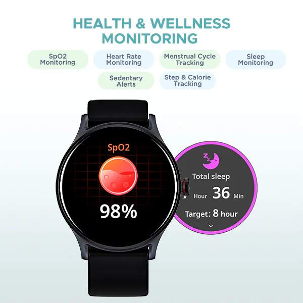 boAt Lunar Vista | Smartwatch with 1.52" (3.86cm) Vivid Round Display, BT Calling,  100+ Sports Modes, AI Voice Assistant - Image 9
