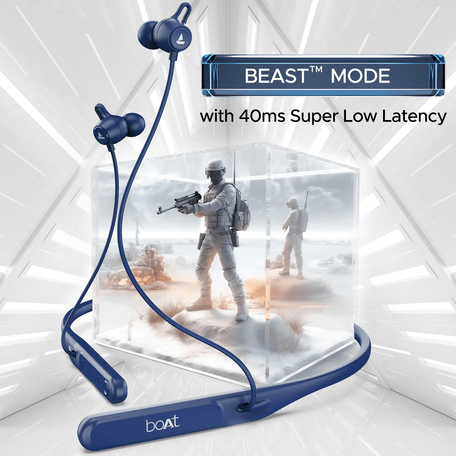 boAt Rockerz 255 Touch | Wireless Earphone with 30H Playback, 10mm Dynamic Graphene Drivers, ENx™ Technology, BEAST™ Mode - Image 8