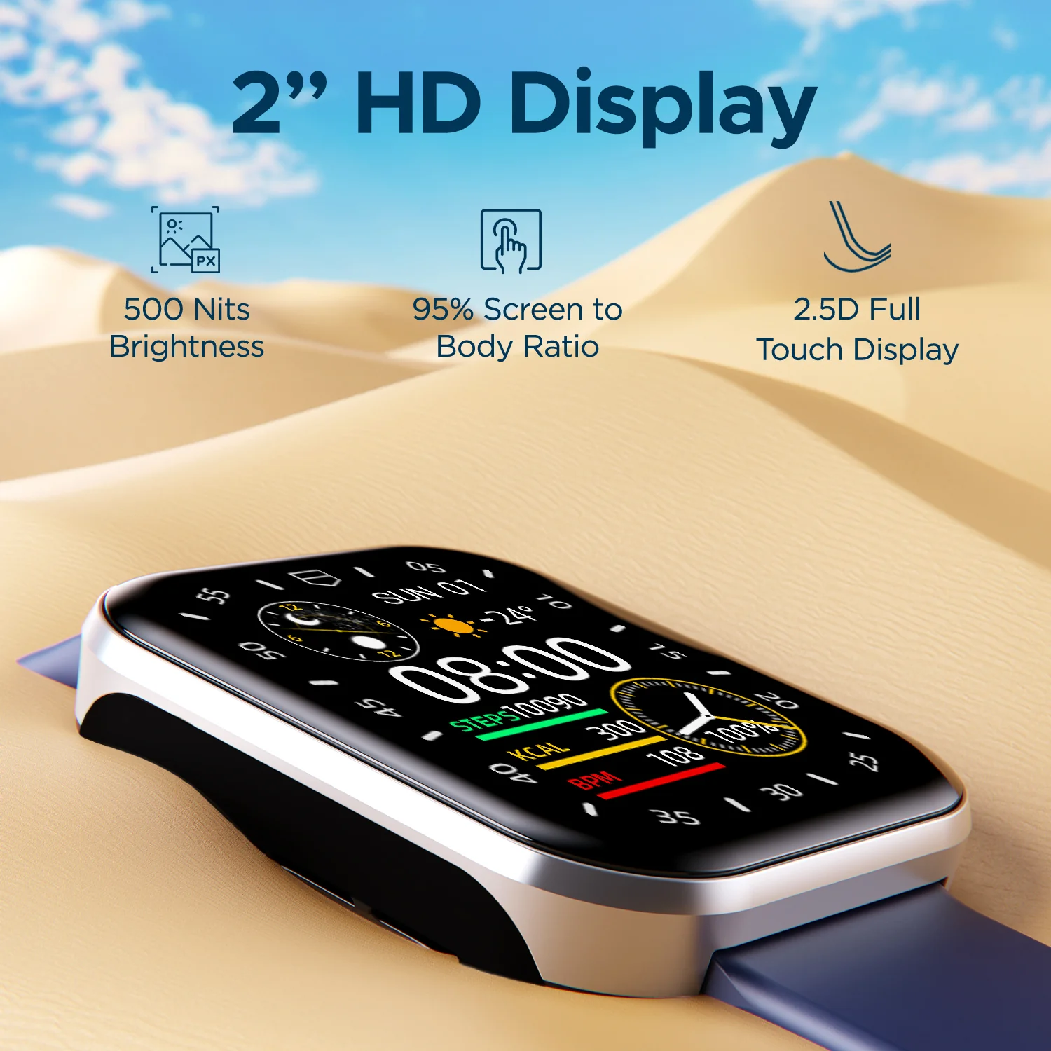 boAt Ultima Connect Max | Biggest 2" (5.08 cm) HD Display Smartwatch, BT Calling, Vibrations and DND Mode, 100+ Sports Mode - Image 11