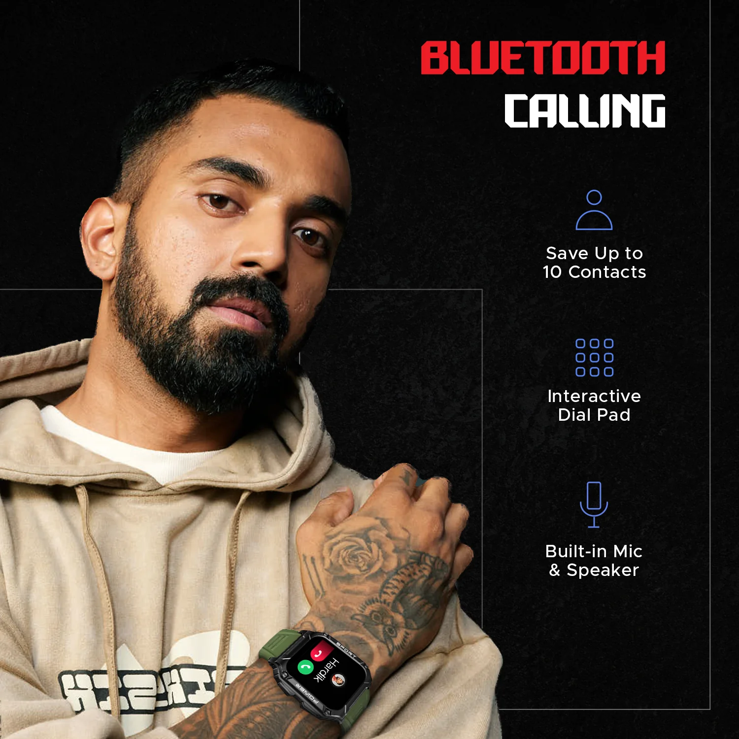 boAt Wave Armour 2 | Smartwatch with Bluetooth Calling, 1.96" (4.97cm) HD Display, 100+ Sports Mode, Up to 25 Days Battery - Image 10