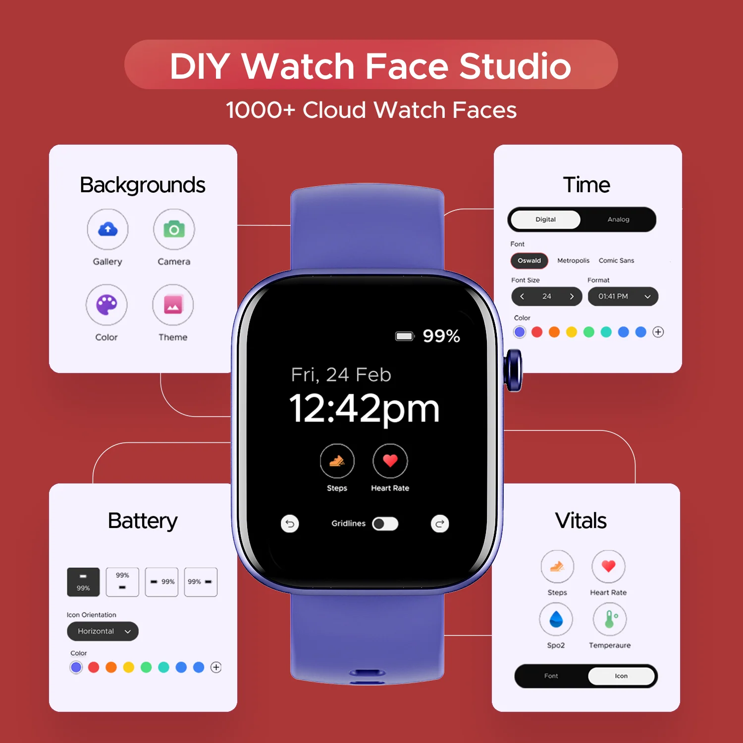 boAt Wave Call 2 | Smartwatch with Bluetooth Calling, 1.83" (4.64cm) HD Display, 700+ Active Modes, 1000+ Watch Faces, Crest OS+ - Image 20