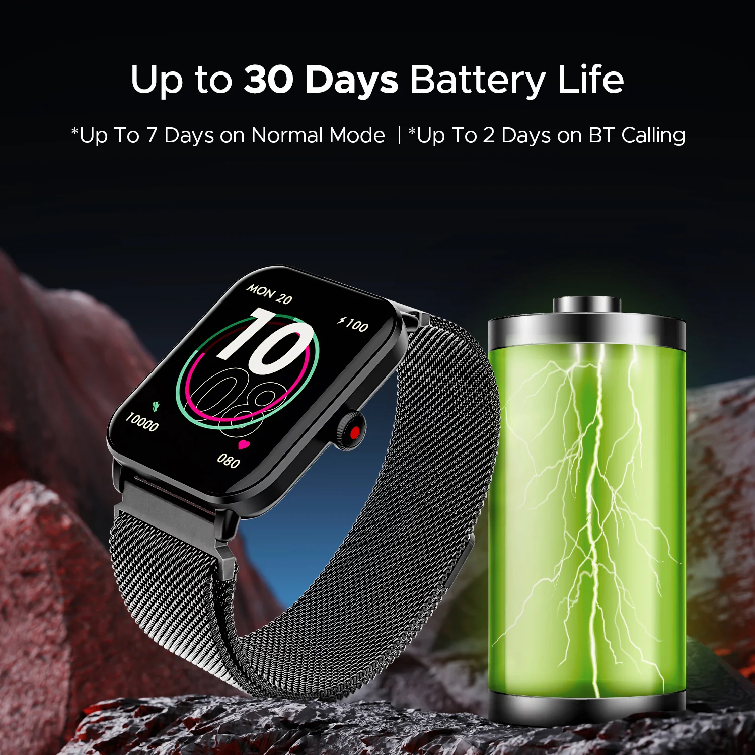 boAt Wave Fury | Bluetooth Calling Smartwatch with 1.83" (4.64cm) HD display, 30 days Battery, Heart Rate & SpO2 monitoring - Image 19